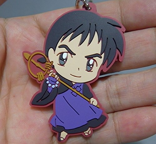 Inuyasha Rubber Mascot Swing Keychain~Miroku