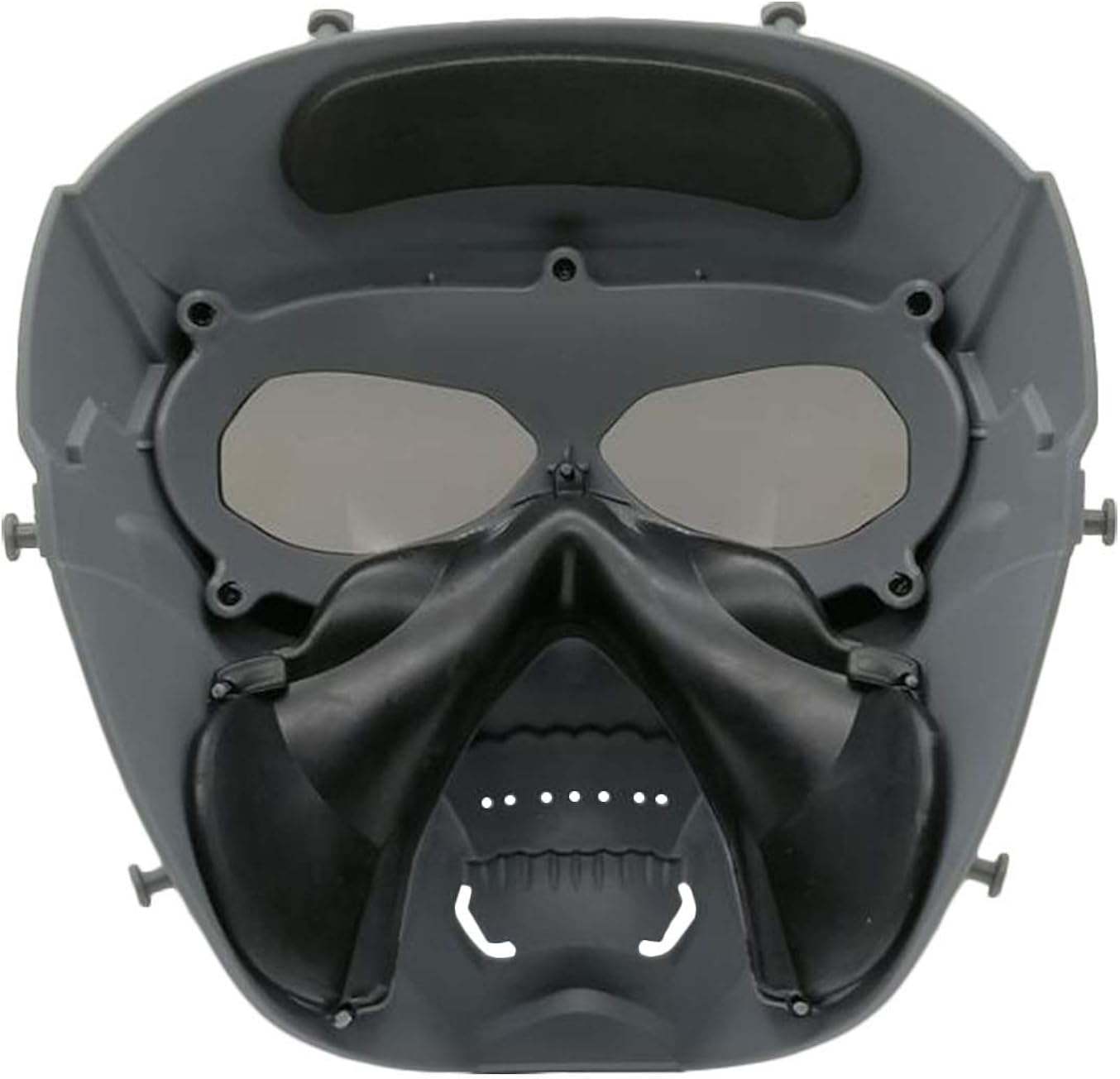 Tactical Airsoft Mask Skull Full Face Tactical Mask with PC Lens Eye Protection for CS Survival Games Shooting Ideal Mask for Halloween, Cosplay, Costume Party and Movie Prop (Grey color): Clothing