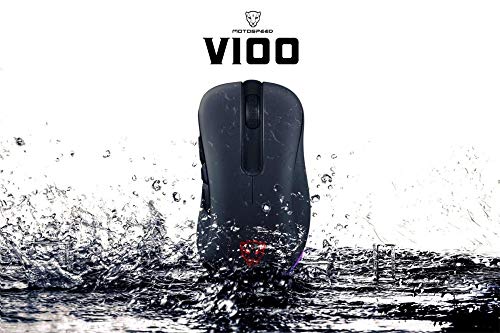 Motospeed V100 PAW3327 LED 6200DPI Professional for Switch RGB Esport Game Mouse