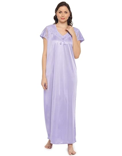 Womens Maternity Feeding Nursing Full Nightdress