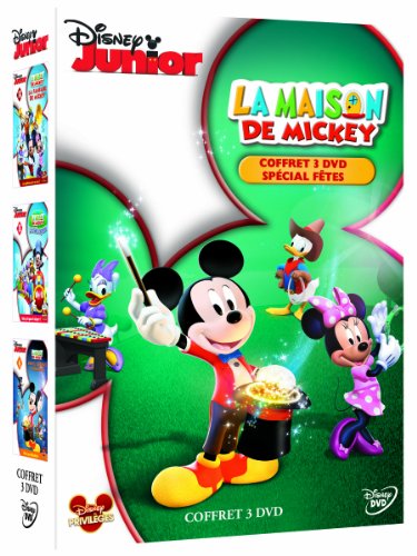 La Maison De Mickey - Coffret 3 Dvd Spécial Fêtes - La Fanfare De Mickey + Le Train Express + Indices, Surprises Et Friandises - Pack