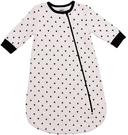 Boppy Apparel Baby Zippered Bunting Sleep Sack, White, 6-9M