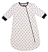 Boppy Apparel Baby Zippered Bunting Sleep Sack, White, 6-9M
