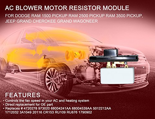 1 Resistor+Cherokee+68004241AA+68004539AA+5012212AA