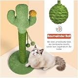 MORA PETS Tall 83cm Cat Scratching Post Cactus Sisal Ball Claw Scratcher view 6