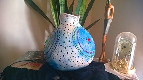 A Boho Soul | Gourd Lamp Night Light Bohemian Eclectic Home House Apartment Bedroom Decor Unique Gift Idea Women Her Art