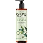 PHARM TO TABLE Tea Tree Conditioner For Men and Women, Hair Detangler and Soothing Scalp Relief - Infused with Tea Tree oil, Sunflower oil, Aloe and Argan oil, 16.2oz
