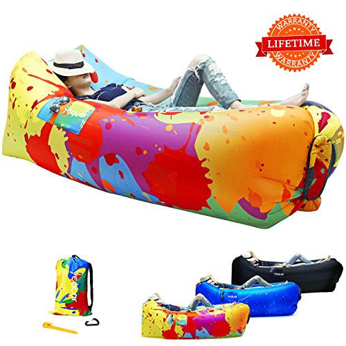 yeacar Inflatable Lounger Air Sofa, Portable Waterproof Indoor or Outdoor Inflatable Couch for Camping Park Hiking Travelling Picnics Pool Music Festivals and Beach Party - Thumbnail 7