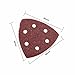 KINGSO 50 Pack Triangle Sanding Discs Sandpaper Hook and Loop Pads 40/60/80/120/180 Assorted Grits 6-Hole