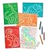 Melissa & Doug Textured Stencils - Dinosaurs, 4-Pack of Stencil-and-Rubbing Plates