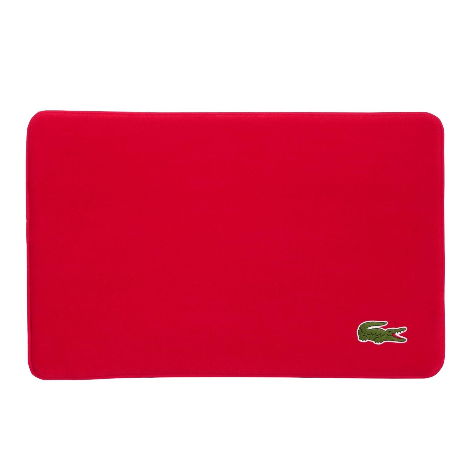 Lacoste Crocodile Bath Mat, Memory Foam Rug, Formula 1, Red, 19x30 for ...