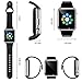 Bluetooth Smart Watch Fitness Tracker, Qidoou Sport Watch Touch Screen Camera Pedometer Sleep Monitor Call/Message Reminder Music Player Anti-Lost Compatible Android and iOS (Black)