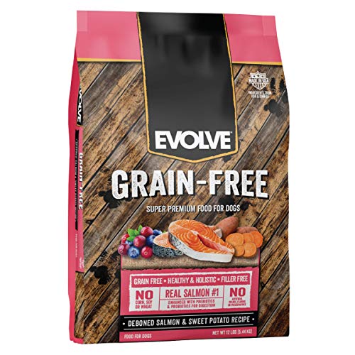 EVOLVE GRAIN FREE DEBONED SALMON & SWEET POTATO RECIPE DOG FOOD, 3.5 LB.