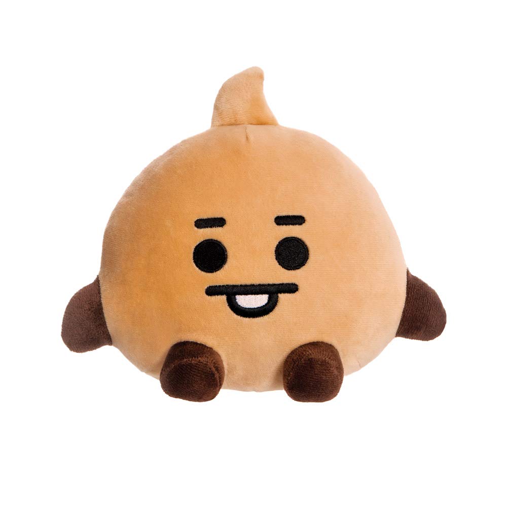 AURORA, 61369, BT21 Official Merchandise, Baby SHOOKY Sitting Doll 8In, Soft Toy, Brown