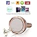 Portable Wireless Karaoke Microphone, Bluetooth Speaker Player for Music Playing Singing at Home KTV Party Travel Outdoor, Adapt to Apple iPhone Android Smart Phone PC Apps (Gold)