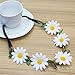 ReFaXi® Hippie Women Bohemian Floral White Daisy Flower Elastic Headband Headpieces for Festival Party