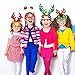 Boao 12 Pieces Christmas Headbands and Glasses Frame for Christmas and Holiday Party Fancy Hair Band Hats Photo Booth Props