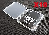 10 pcs SD MMC / SDHC PRO DUO Memory Card Plastic Storage Jewel Case (memory card not included)