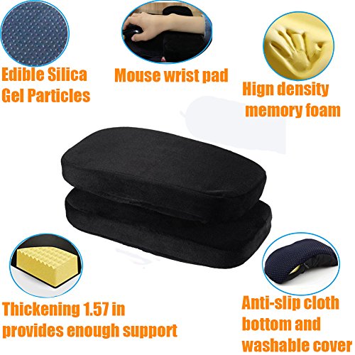 Memory Foam Armrest Pads for Office Chair Soft Elbow Pillows and