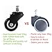 Premium Office Chair Caster Wheel (Set of 5) by 8T8 Universal Standard stem 11mmX22mm（7/16