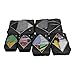 Rusoji Premium Packing Cube Travel Luggage Organizers - 6pc Various Size Set (Black)