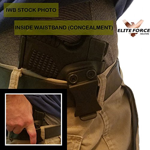 Elite Force Holsters fits S&W Models Black Kydex IWB Concealment Gun Holster with Metal Clip