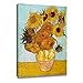ArtKisser Vincent Van Gogh Sunflowers Wall Art(Vase with Twelve Sunflowers) Art Poster Print Framed Canvas Paintings Ready to Hang Yellow Wall Art for Bedroom Living Room 12