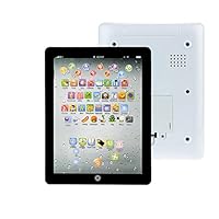 KASSD Children Touch Type Tablet Computer, Kids Early Education English Learning Machine Study Toys (18.3 x 14.2 cm, Black)