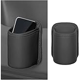 Sandfren Large Car Door Cup Holder, Clip On Vehicle Seat Side Hanging Cup Drink Holder, Automotive Interior Water Bottle Organizer Mount Accessories, Universal for SUV Sedan Truck (Black)