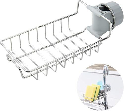 Hotott Spulbecken Organizer Spulbecken Organizer Fur Die Kuche Caddy Ordnungshelfer Kuchenutensilienhalter Rostfreier Edelstahl Perfekt Fur Spulmittel Badezimmer Aufbewahrung Ohne Bohren Amazon De Kuche Haushalt