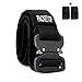 Packetop Tactical Belt Nylon Belt for Men - Gun Belts for Concealed Carry - Heavy Duty Webbing Belt Adjustable Military Style Belt - Battle Belt Shooter Belt EDC Belt