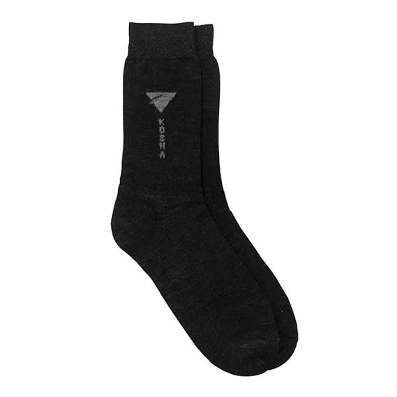 Men Black Merino Wool Regular Length Winter Socks Amazon.in Clothing
