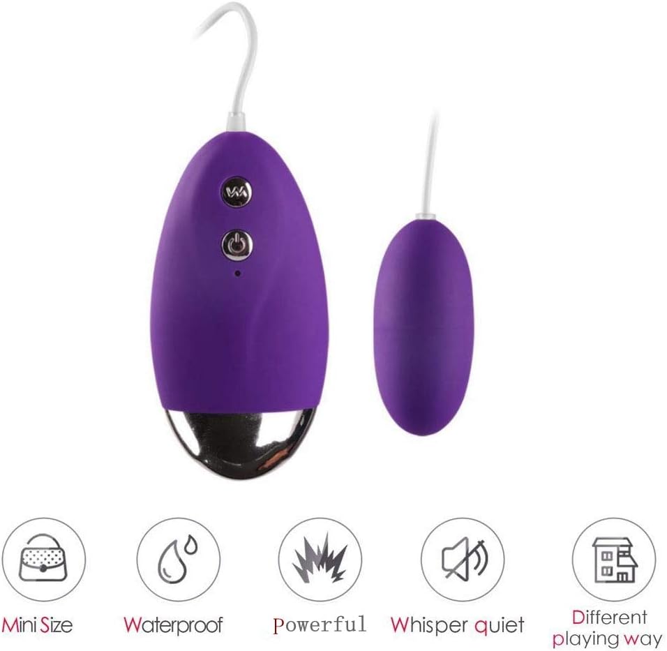 Wired Vib Remote Control geg 20-Frequency Waterproof for Women, Purple 018211