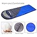 Pecosso Ultralight Sleeping Bag : Outdoor Warming Compression Sack - Comfort, Lightweight, Waterproof, 3-4 Season Packable Bag for Camping, Travel, Backpacking, Hiking Fit Kid/Men/Women (Blue)