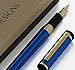 Dryden Designs Fountain Pen. Medium Nib Premium Box | 6 Ink Cartridges Included (Mysterious Blue)
