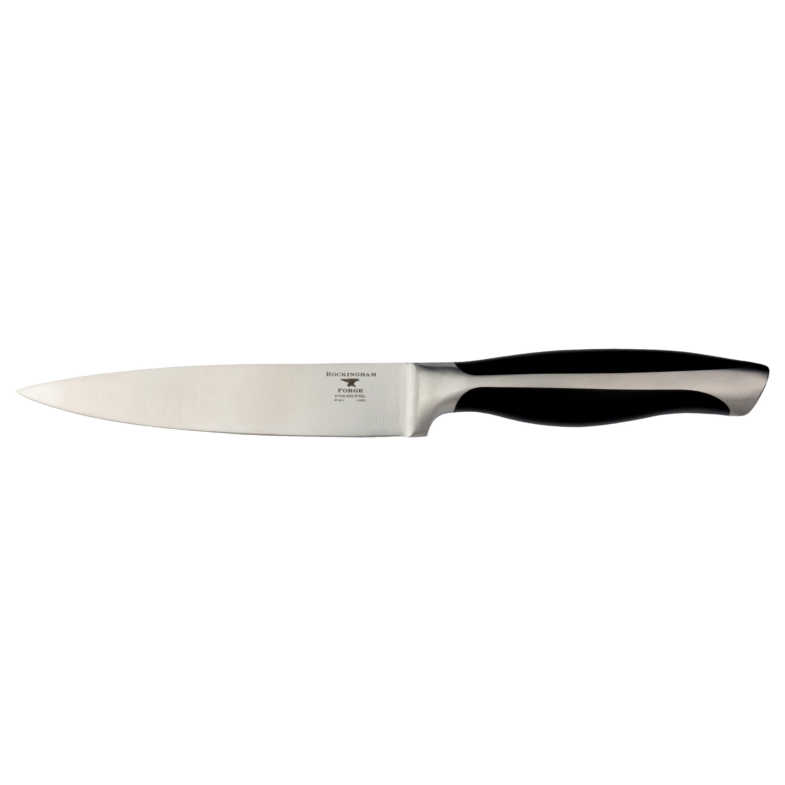 Rockingham Forge Essentials 5500 Series Sandwich Knife with Black POM Handles, Stainless Steel Blade, 3.5"
