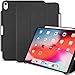 KHOMO iPad Pro 12.9 Inch Case 3rd Generation (Released 2018) with Pen Holder - Dual Black Super Slim Cover - Support Pencil Charging