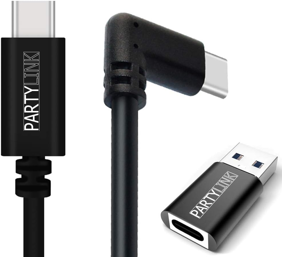 USB Type C Cable 10ft(3m) Oculus Quest Link Compatible High Speed Data Transfer & Fast Charging USB 3.1 Type-C with Normal USB (USB-A) Adaptor [USB-IF Certified]