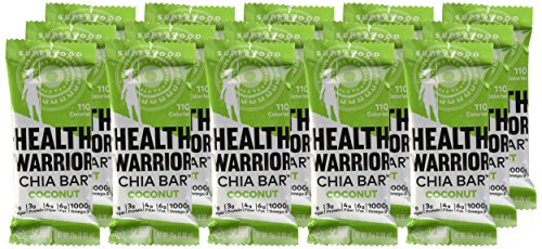 HEALTH WARRIOR CHIA BARS GLUTEN FREE COCONUT – 15 BARS