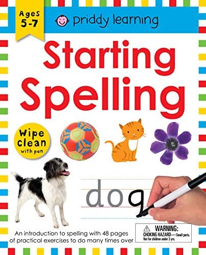 Wipe Clean Workbook: Starting Spelling: An Introduction to Spelling with 48 Pages of Practical Exercises to Do Many Times Over Spiral-bound – Illustrated, 5 May 2020