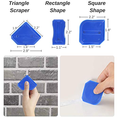 Bates- Caulking Tool, 9 pc, Caulk Remover, Caulking Tools, Silicone Caulking Tool, Grout Removal Tool, Caulking Tool Kit… - Image 3