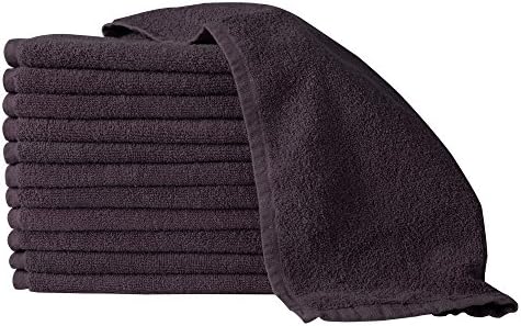 Partex GRAY Salon Barber Bleach Guard Towels (12 Pack) 15" x 27" - TL-74072DGREY