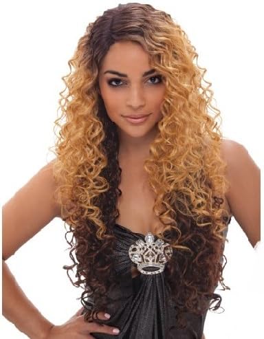 Janet Collection Deep Part Synthetic Lace Front Wig - Yuri-OET1B/BURG