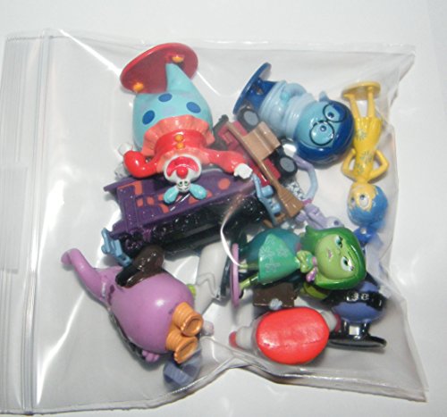 Disney Inside Out Movie Figure Set Toy Playset of 12 with Joy, Fear, Anger, Disgust, Sadness, Bing Bong, Rainbow Unicorn, Jangles the Clown Etc and Special Collectible.