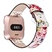 Bands for Fitbit Versa & Versa Lite/Versa 2, Jimbird PU Leather Replacement Bracelet Wrist Watch Band for Fitbit Versa Fitness Smart Watch