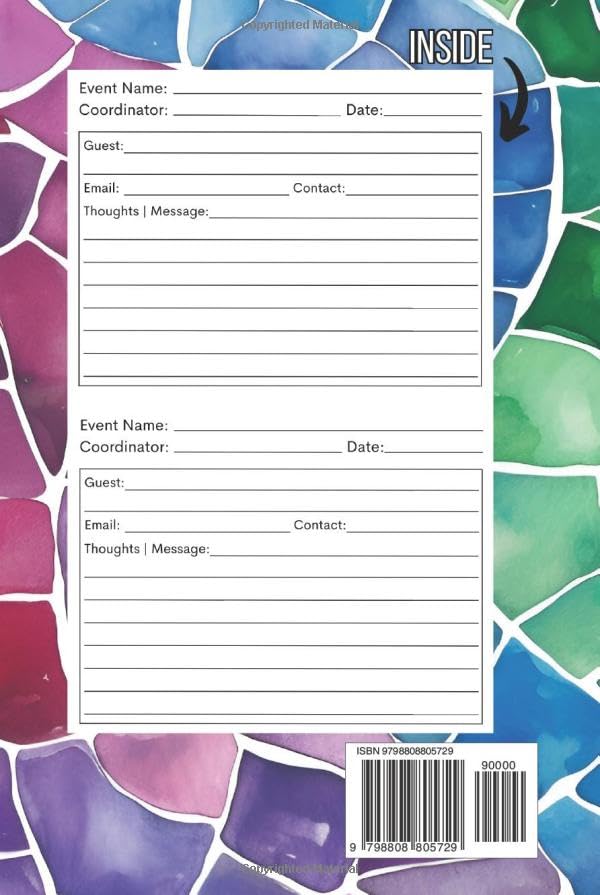 Art Show Guest Book: Guest Book For Visitors Of Art and Painting Events and Exhibitions To Sign In and To Write Comments and Messages
