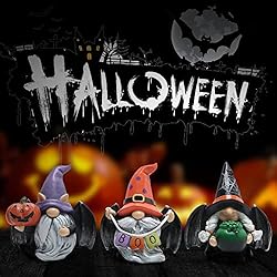Hodao 3pcs Halloween Gnomes Decorations Handmade