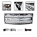 Raptor Style Grille For 2009-2014 Ford F-150 Front Grill Replacement Gray W/Amber LED Lights XL STX FX4