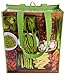 PLANET E Reusable Grocery Shopping Bags - Durable and Foldable with Colorful Prints (Pack of 6)