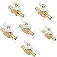 Amazon.com: Brass 1/2-in Pex Ball Valve, 1/4 Turn T-Handle Shut Off ...